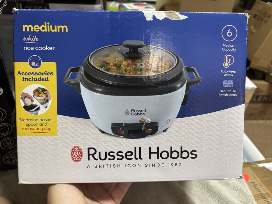 Уред за варене на ориз Russell Hobbs Medium White (Оризоварка)
