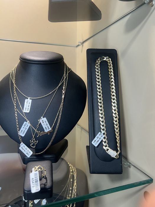 Lant aur 14k 18k 585 750 bijuterii bratara inel cercei. bijuterie dama 419 lei/gr