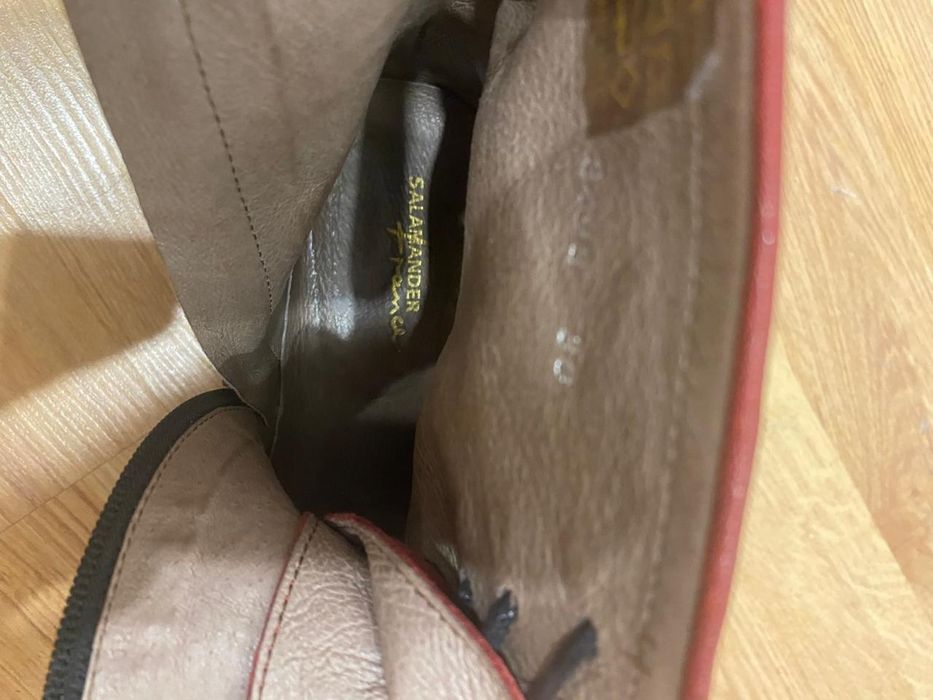 Продам кожаные сапожки, Франция