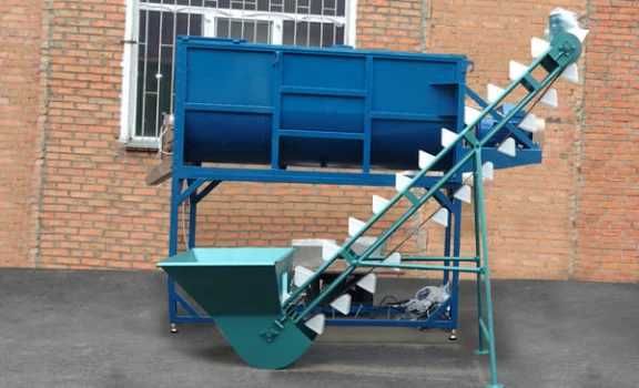 Banda de transportare cu cuve 3m Productivitate: 3-4t/h