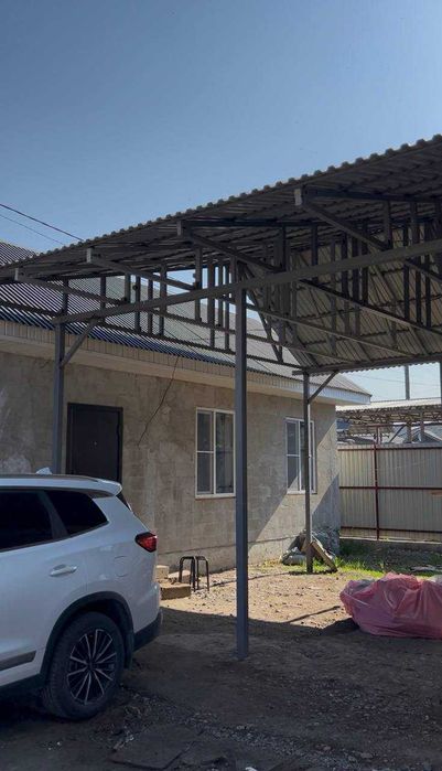 Навес железный размер 7х8м