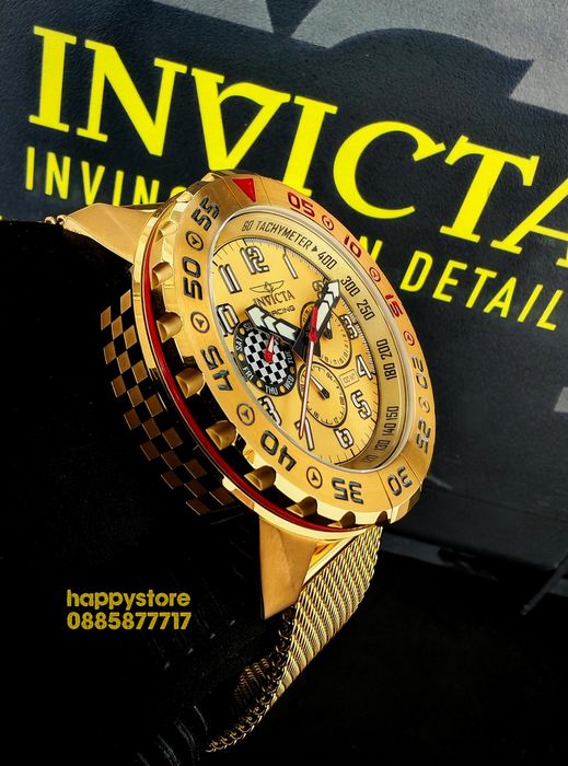 INVICTA Racing Gold 48 mm, Инвикта нов ръчен часовник