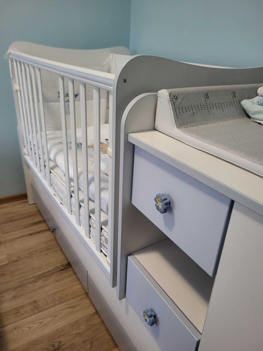 Бебешка кошара бебешко легло бебешка люлка обиколник бебешки матрак