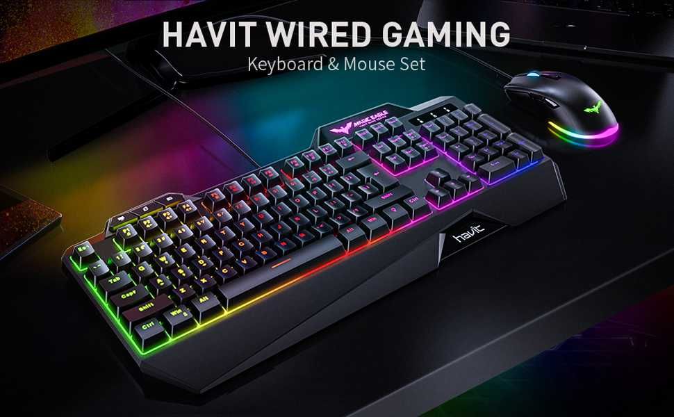 Геймърска клавиатура и мишка RGB Magic Eagle от Havit