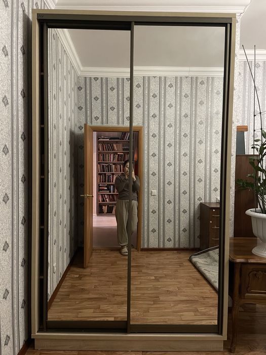 Зеркальный шкаф купе