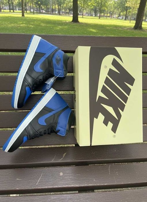 Adidasi Nike Jordan 1 High Royal Blue - Adidasi Fete Baieti