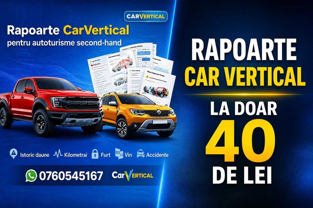 Raport CarVertical - Verificare Istoric si Daune Auto