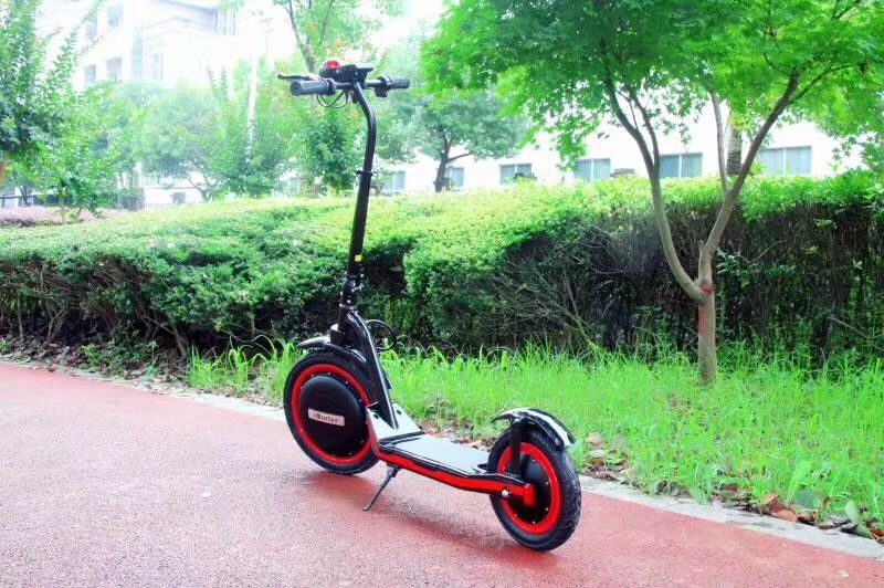 Trotineta electrica pliabila 16 inch iVELO C1 black&red