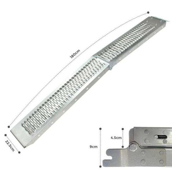 2 бр Сгъваеми двойни метални рампа рампи 400кг за АТВ бъги,мотори