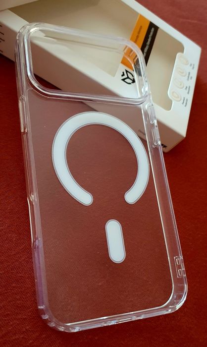 Husa Clear Krystal MagSaffe iPhone 18 Pro Max,cu folie sticla.