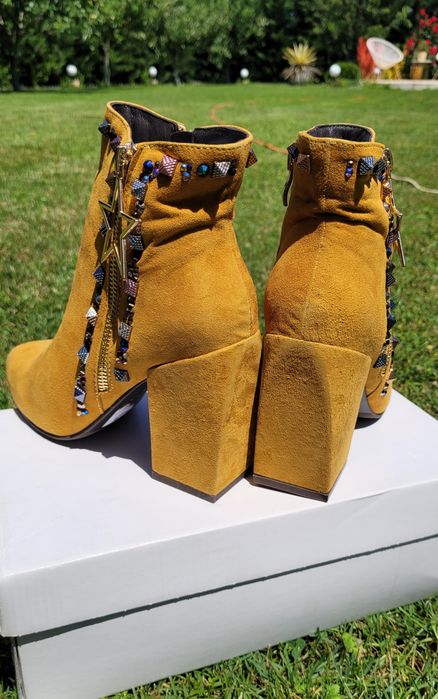 Botine, Alma en Pena, noi, piele naturală, marimea 37