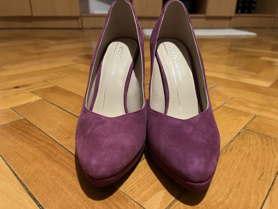 Ecco Pantofi dama piele intoarsa, marime 37