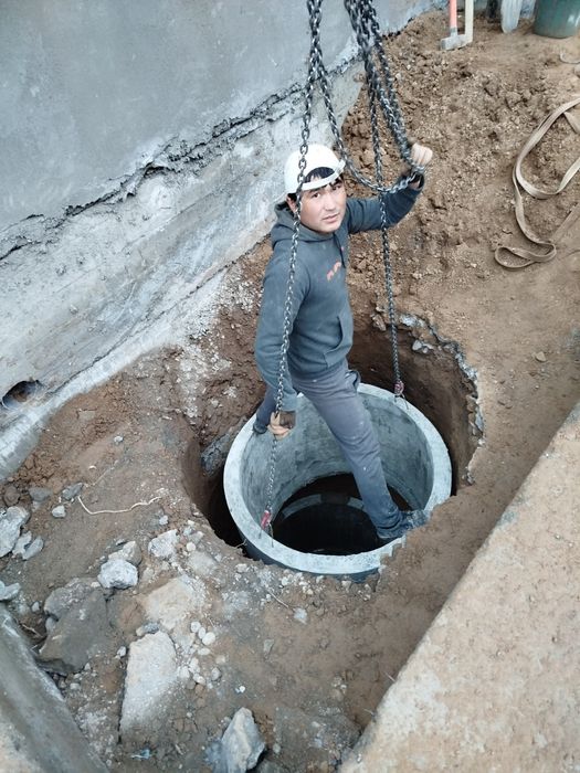 Kanalizatsiya montaj ura transha xizmati