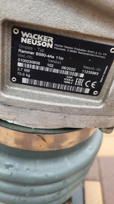 Mai compactor Waker Neunson BS 60 4
