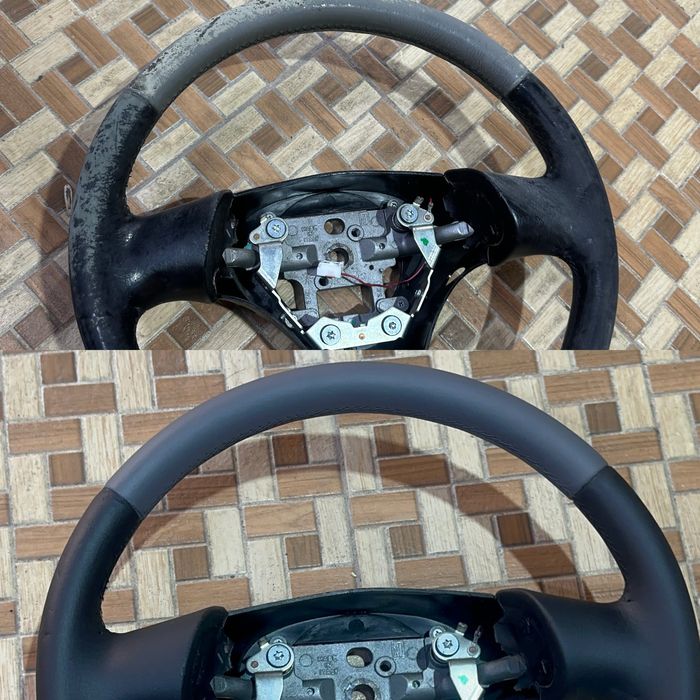 Revpsit volan piele /reconditionet piele scaun