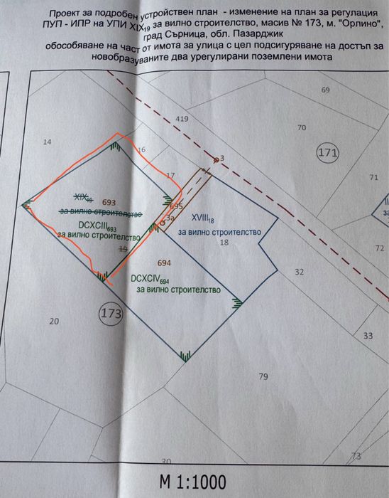 Продава се Парцел в Сърница - 1500 кв.м за 34 €/кв.м - Снимка #1