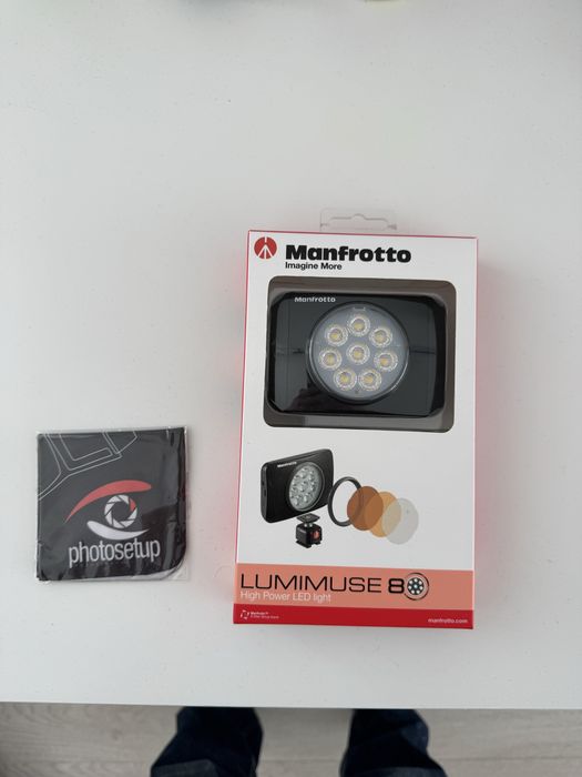 Manfrotto Lumimuse 8 LED - Nou, Sigilat—Lumina foto/video profesionala