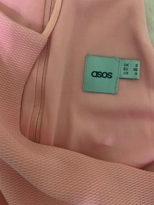 Дамски топ Asos цвят корал