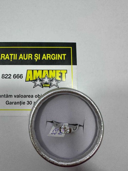 Inel piatra aur alb 14k 2.37gr (CTG)