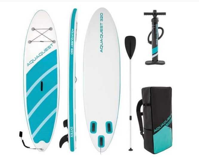 Placa SUP Intex Aqua Quest 320, geanta transport, pompa, vasla