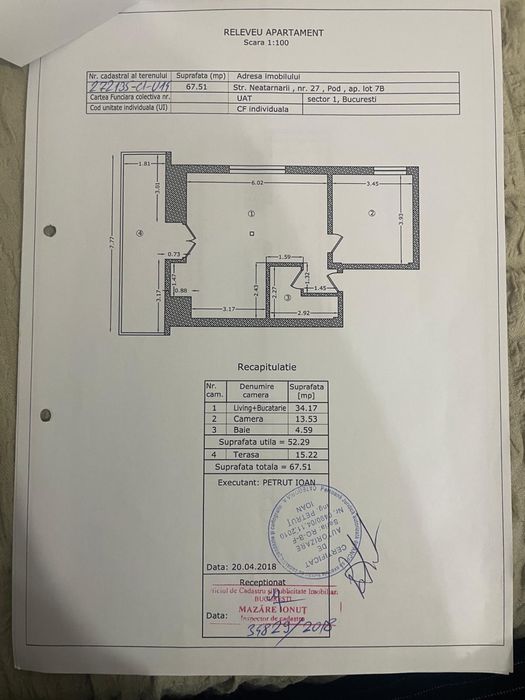 Apartament cu 2 camere de vanzare