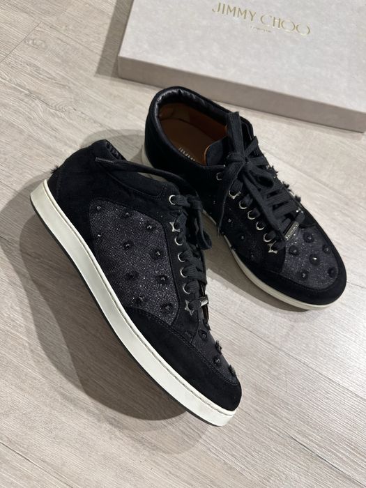 Замшевые кроссовки Jimmy Choo