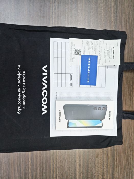 ^^^ ЧИСТО НОВ  128GB Samsung A16 Гаранция от Vivacom до 2028год. Black
