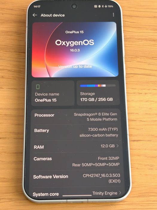 Oneplus 15 12/256GB Глобален ром/Заключен BL