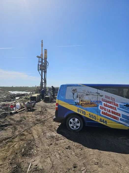 Foraj puturi apa de la 90E/ml. Oferta: un filtru de apa GRATIS