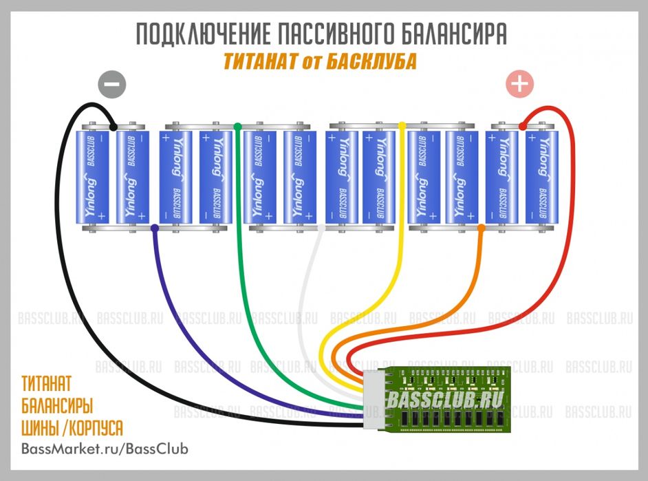 Балансир для титаната LTO