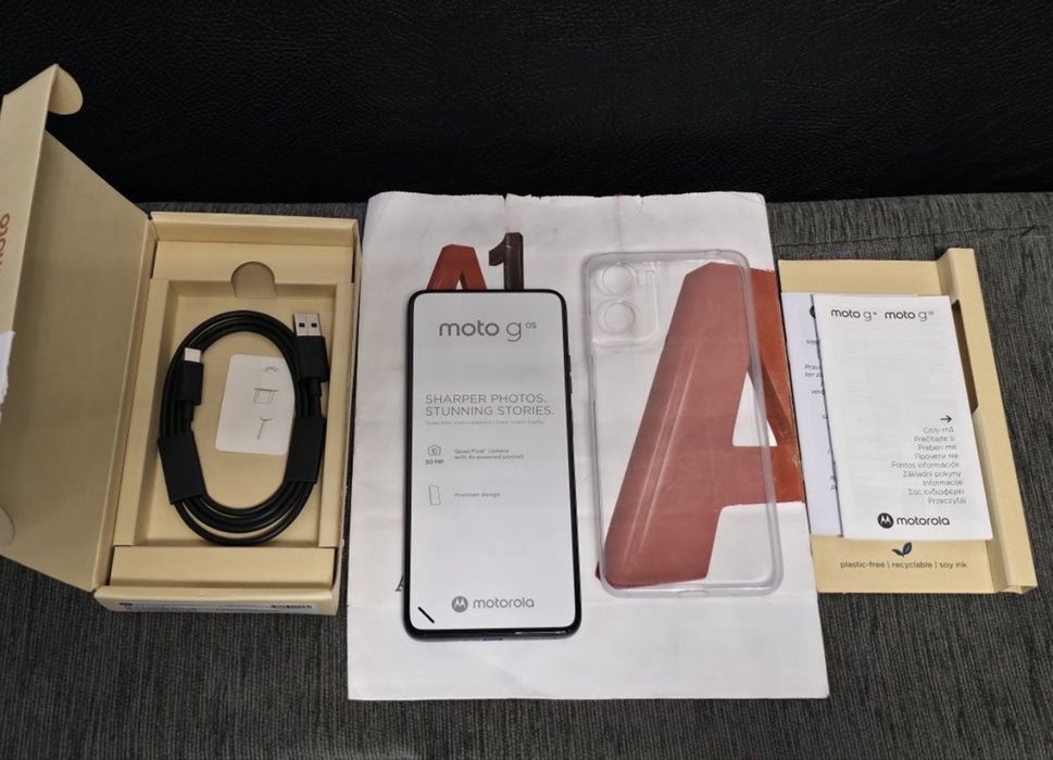 ЧИСТО НОВ 64GB Motorola g05 A1 Гаранция 2027г. Blue