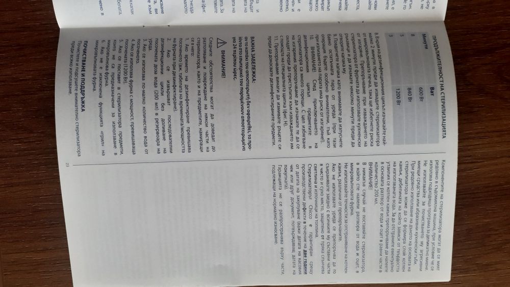 Стерилизатор Chicco за микровълнова