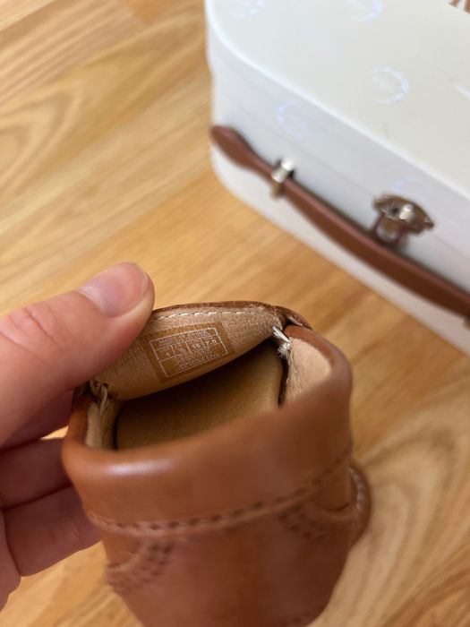 Бебешки буйки Ralph Lauren естествена кожа size 16/7.5 см кожени лоуфъри за бебето