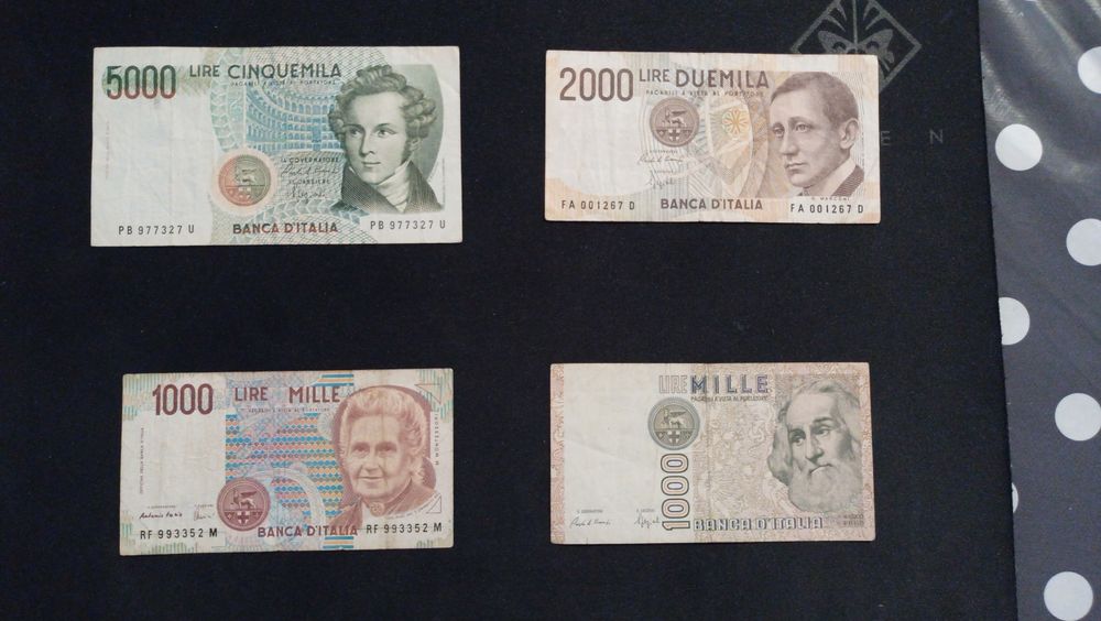 Bancnote italienești în stare bună