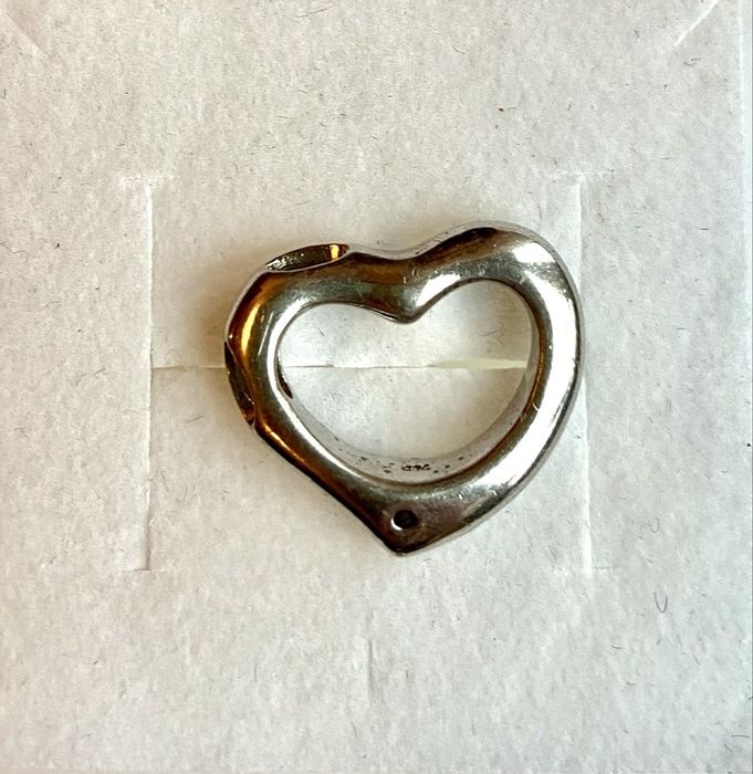 Pandantiv din argint in forma de inima cu diamant