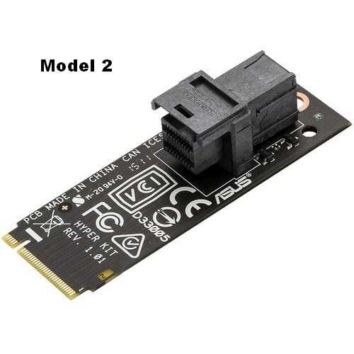 Placa expansiune ASUS Hyper M.2 X4 Mini M.2 PCIE + Kit adaptor mini SAS NVME 32Gb/s