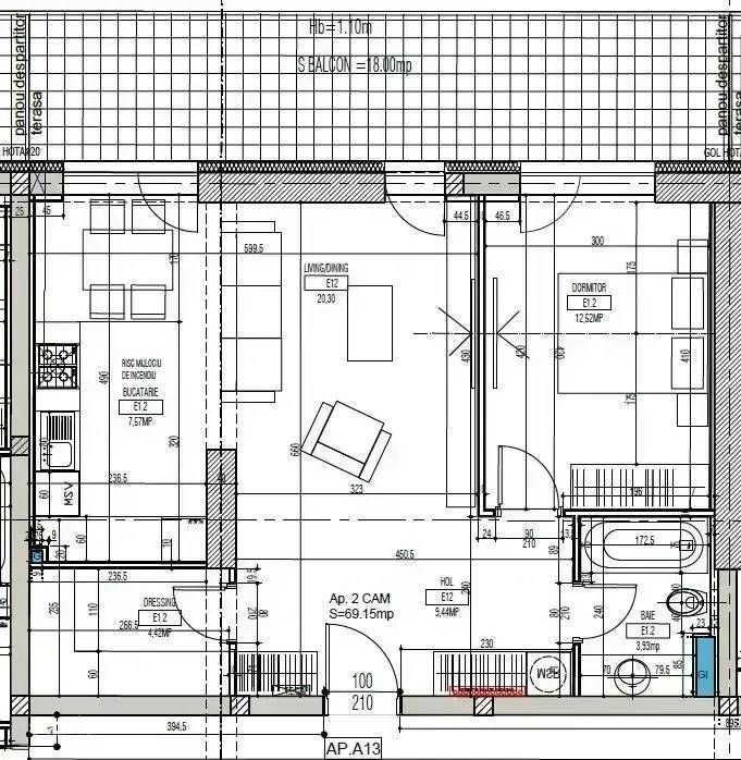 Apartament Lux 2 Camere Quartier Du Nord