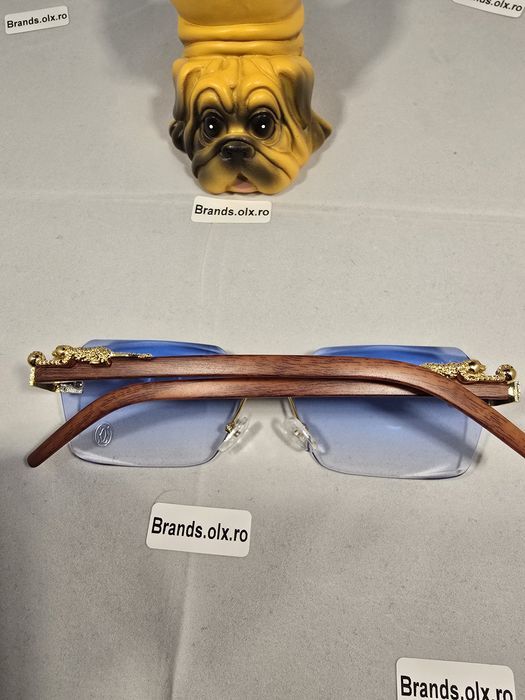 Ochelari de soare Cartier Rimless Blue, made in Italy