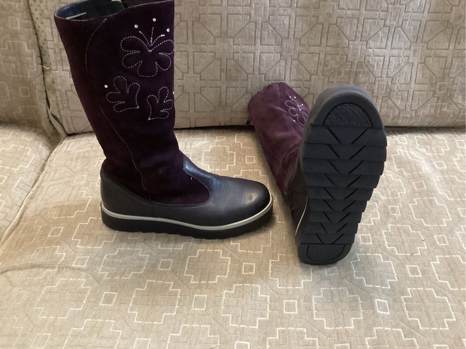 Сапоги зимние размер 36 кожа