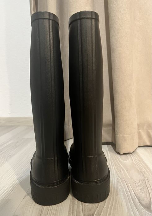 Chanel rain boots