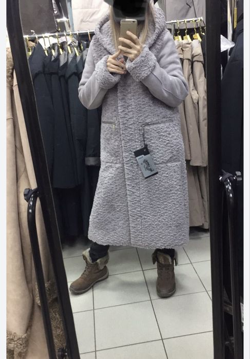 Дубленка тедди на 44-46