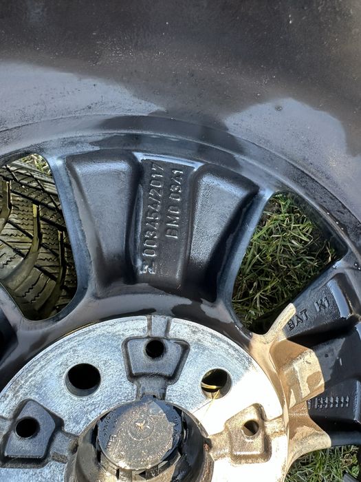 Jante BMW, R16 echipate cu cauciucuri de Iarna+senzoeri de presiune