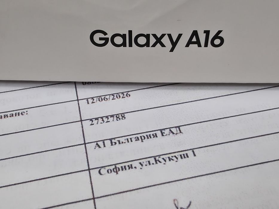 ЗАПЕЧАТАН 128GB Samsung A16 Гаранция от A1 до 2028г. Black | Черен
