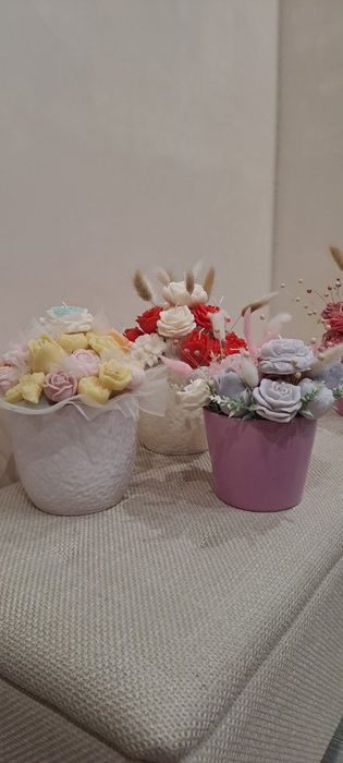 Прекрасни букети от соев восък . Подарък за всеки повод