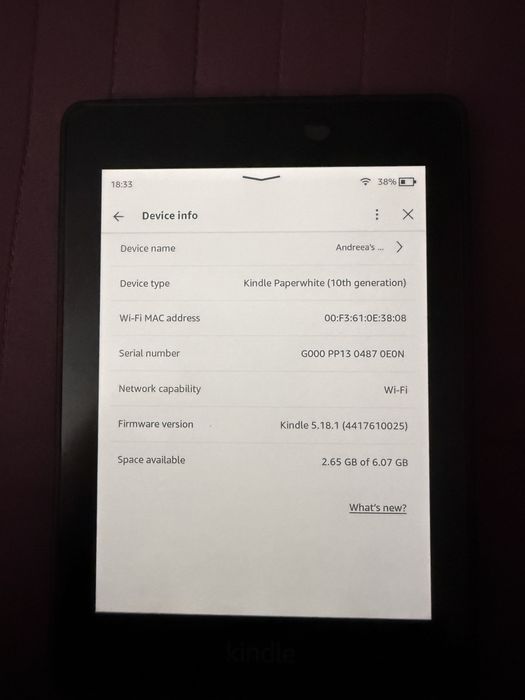 Kindle Paperwhite Gen 10th