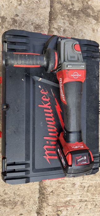 Flex milwaukee, model cu rapid stop + acumulator 5 ah