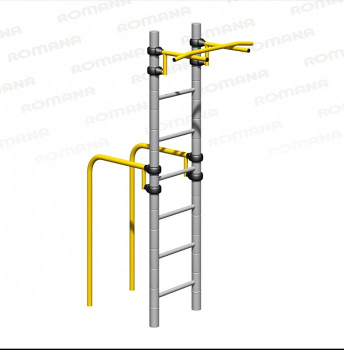 Уличный турник, брусья, шведская стенка