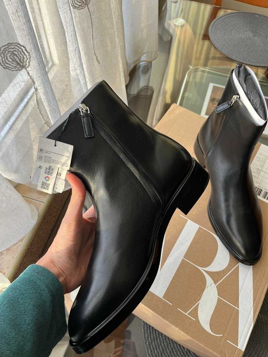 Кожени боти Zara 45 номер