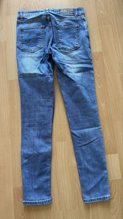 Дънки дълъг крачол светло сини