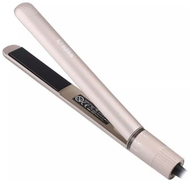 Маша за изправяне на коса U-Kiss 2 в 1, керамична плаваща плоча